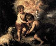 ) Infant Christ Offering a Drink of Water to St John Bartolome Esteban Murillo